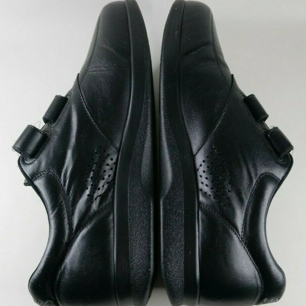 Sas Hook And Loop Double Strap Black Leather Snea… - image 7